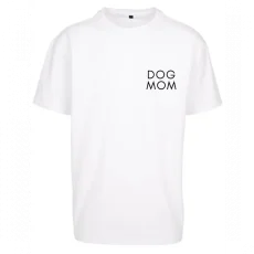 DOG MOM - bílé tričko