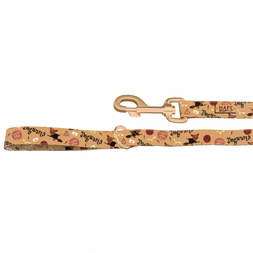Dogwarts - vodítko - Velikost vodítka: Šíře 1,5 cm, délka 160 cm