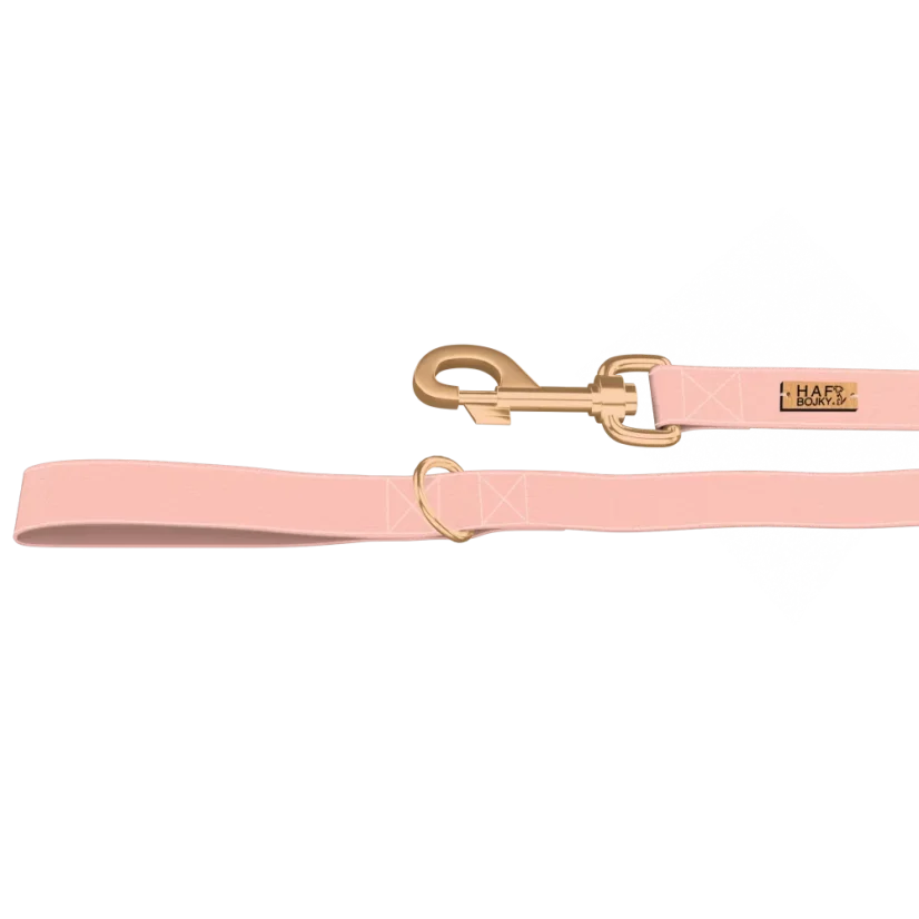 Vodítko (navrhni si) - Barva kovových komponentů: Rose gold, Motiv/Barva: Flamingo