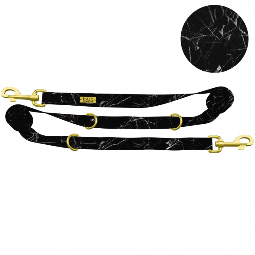 Přepínací vodítko (navrhni si) - Barva kovových komponentů: Zlatá, Motiv/Barva: Black Marble