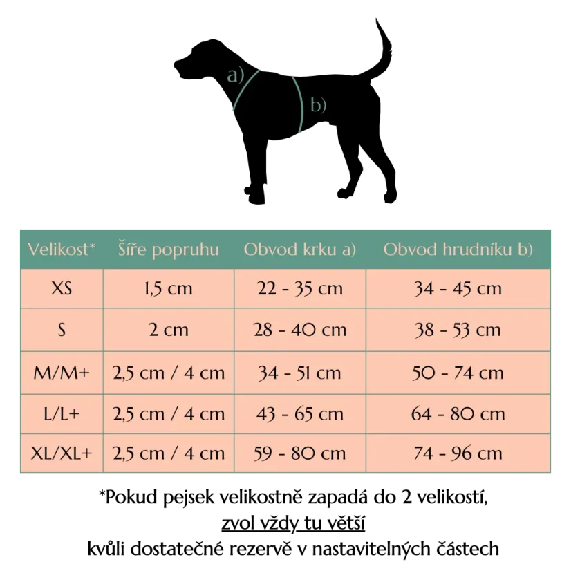 Monstery - postroj - Velikost postroje (viz. tabulka velikostí): S (šíře 2 cm)