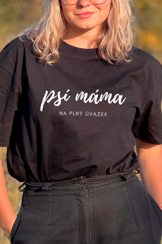 Psí máma - černé tričko