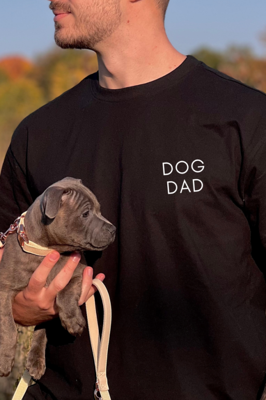 DOG DAD - černé tričko