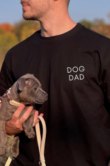 DOG DAD (černá) - tričko