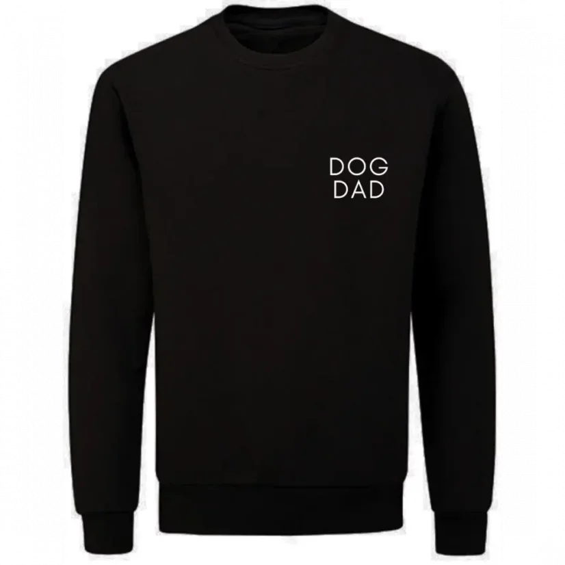 DOG DAD - černá mikina - Velikost černé mikiny: L